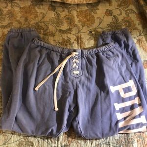 Periwinkle Blue VS Sweats with cute lace up design